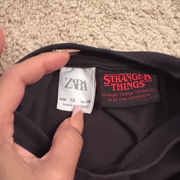 Zara Black Long Sleeve Shirt with Red and Yellow Design - Picture 3 of 3